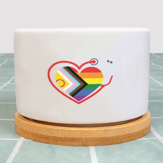 LGBTQ Doctor Nurse Pride Month Medical Clinic Plant Pots