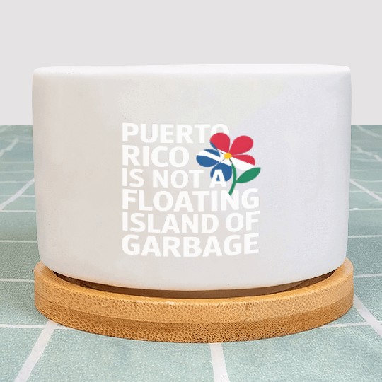 Puerto Rico Pride Bold Awareness Statement Plant Pots