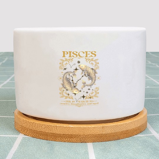 Pisces Zodiac Sign Plant Pots
