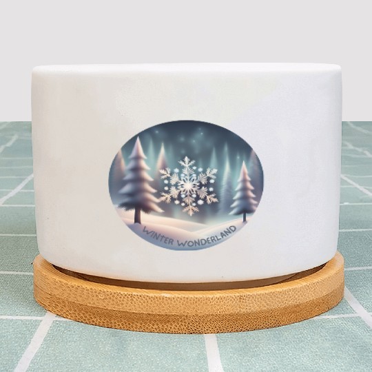 Winter Wonderland Plant Pots