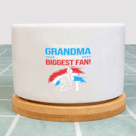 Grandma Biggest Fan Barrel Racing Grandma Plant Pots