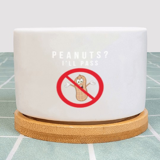 No Peanuts Allowed Plant Pots