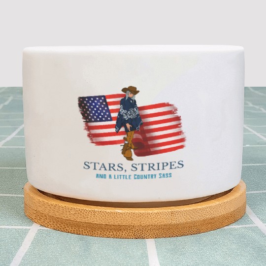 Stars, Stripes, and a Little Country Sass Plant Pots