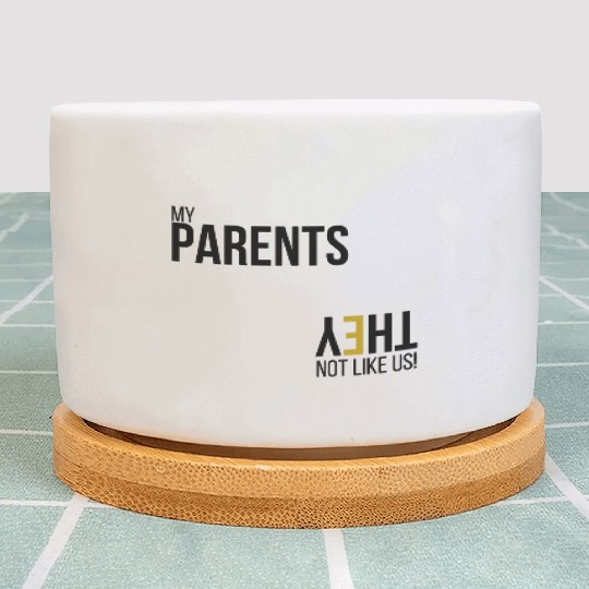 My Parents Not like us - Blk Plant Pots