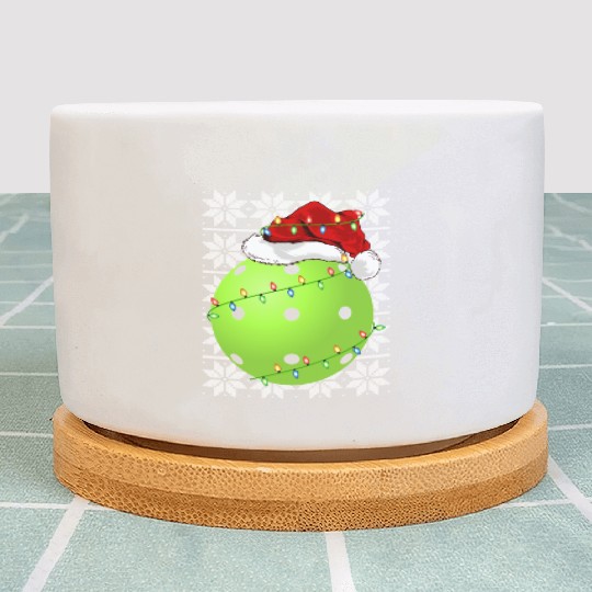 Pickleball Santa Plant Pots