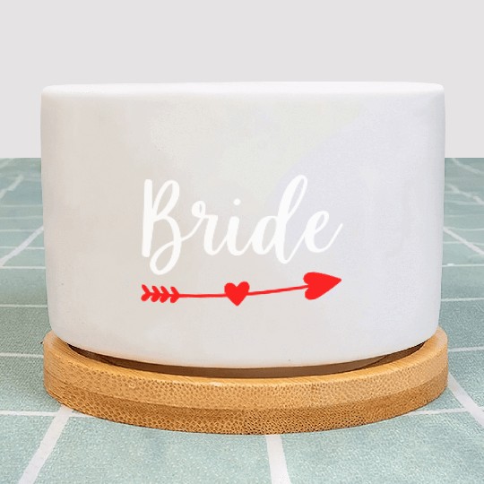 Bride Wedding Engagement Bachelorette Party Plant Pots