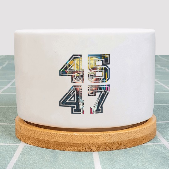 Trump 45 47 | Pop Art | American President Plant Pots