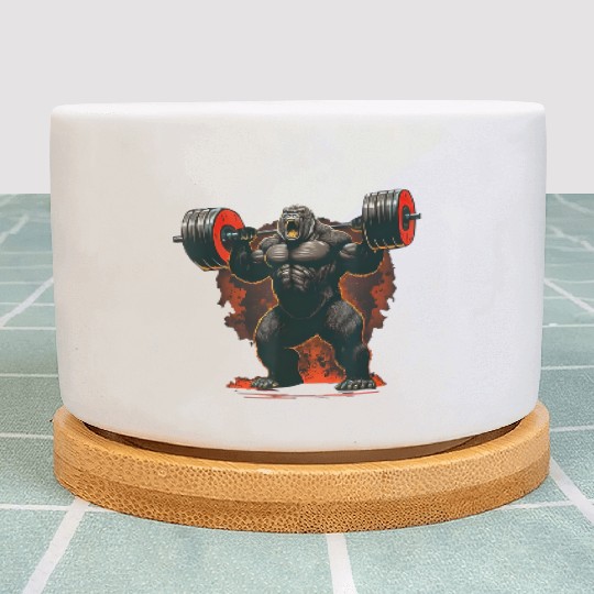 NEW LIMITED Gorilla Gym Beast Workout Weights Plant Pots