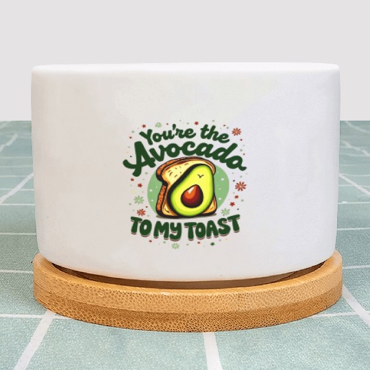 You're the Avocado to My Toast: Cute Avocado theme Plant Pots