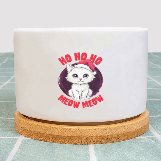 Ho Ho Ho, Meow Meow: Cute Christmas Cat Plant Pots