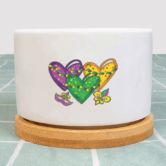 Heart Festival Parade Mardi Gras Plant Pots