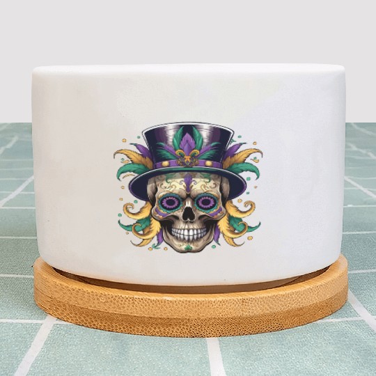 Dia De Los Muertos Festival Parade Mardi Gras Plant Pots