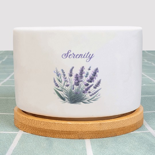 Lavender Serenity: A Symbol of Peace Plant Pots