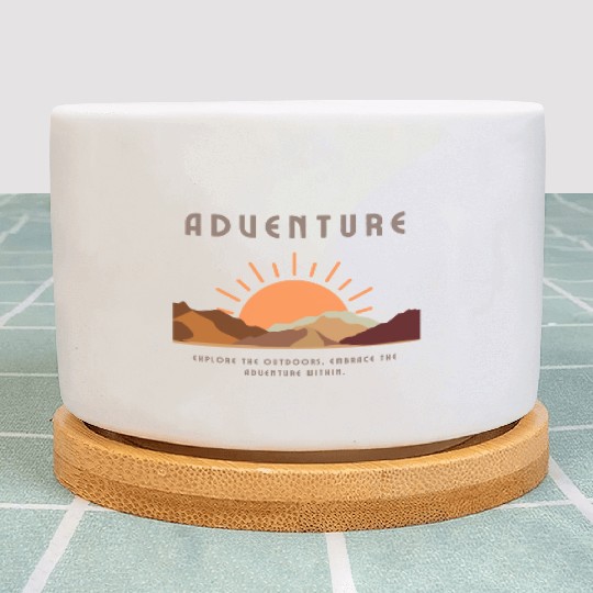 Adventure-Themed Apparel by ZamTilla Plant Pots