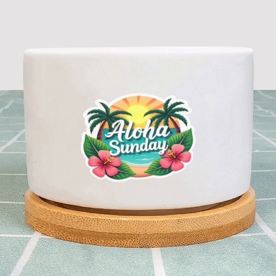 Aloha Sunday Plant Pots