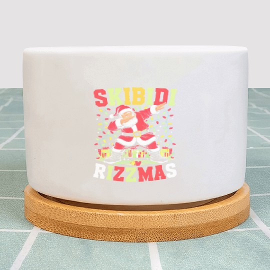 Rizz Christmas Santa Gen Alpha Skibidi Rizzmas Plant Pots