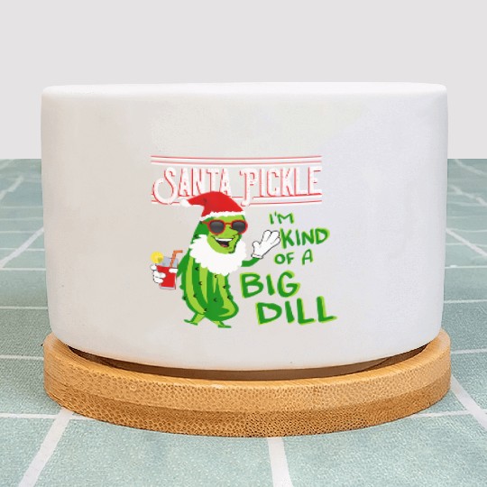 SANTA PICKLE I M KIND OF A BIG DILL Plant Pots