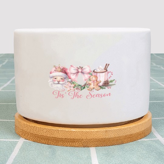 Pink Tis The Season Set Pink Plant Pots