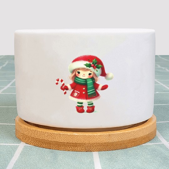 Merry Christmas, Christmas Vintage Plant Pots