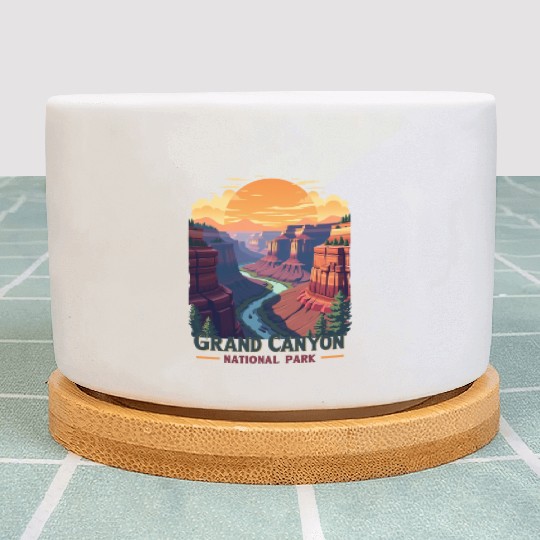 Majestic Grand Canyon: Nature's Masterpiece Plant Pots