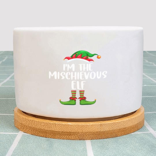 I'm The Mischievous Elf Matching Family Christmas Plant Pots