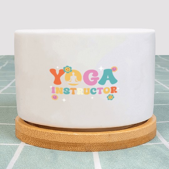 Yoga Instructor Meditation Bliss Plant Pots