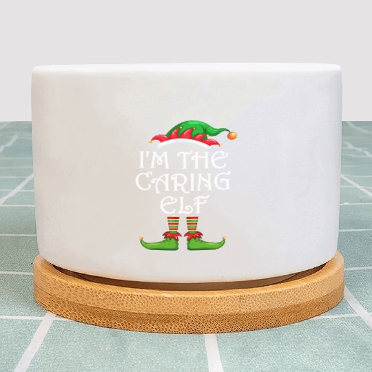 I'm The Caring Elf Plant Pots Matching Family Christmas