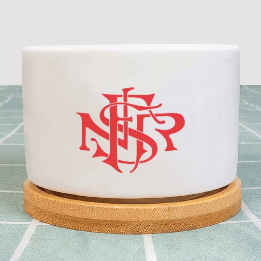 Our Lady of the Rosary of Fátima - NSRF monogram Plant Pots