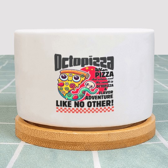 Octopizza Pizza And Octopus Fantasy Plant Pots