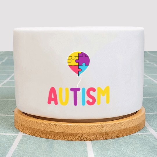 Autism Awareness Balloon - Spread Love and Support Plant Pots