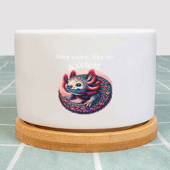 Stay weird, like an Axolotl-Bleib, like an Axolotl Plant Pots