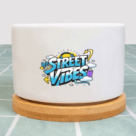 Street Vibes Plant Pots: Urban Art & Youth Energy