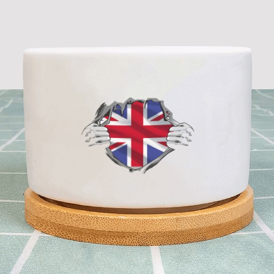 Union Jack Ripped Style UK Pride Plant Pots