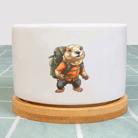 Marmot Mountaineer / Hiking Marmots Plant Pots