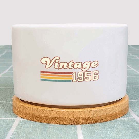 69th Birthday Gift - Vintage 1956 Plant Pots