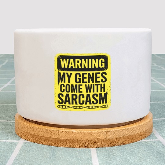 Sarcastic Genealogy DNA Test Genetics Biologist Plant Pots