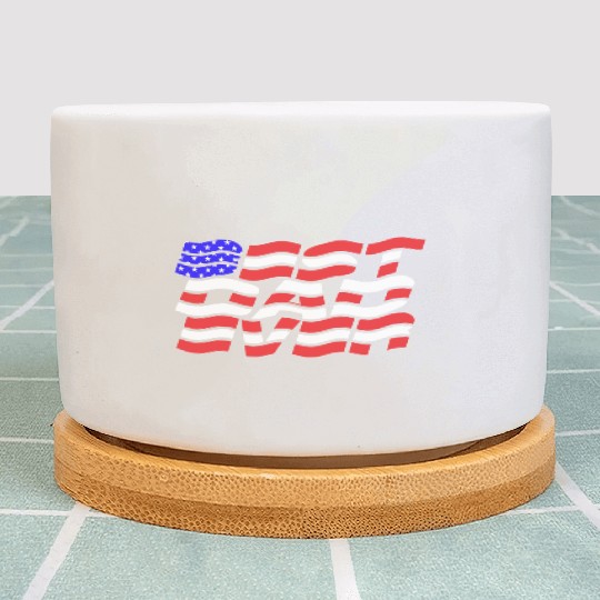 Best Dad Ever US Flag Plant Pots