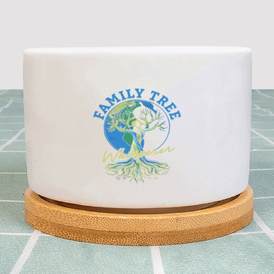 Genealogy Genealogist Family Tree Whisperer Plant Pots