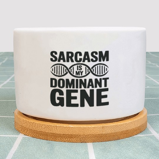 Sarcastic Genealogy DNA Test Genetics Biologist Plant Pots