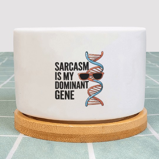 Sarcastic Genealogy DNA Test Genetics Biologist Plant Pots