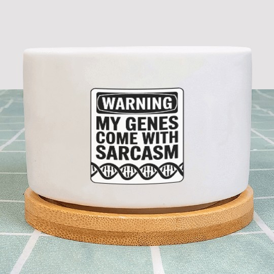 Sarcastic Genealogy DNA Test Genetics Biologist Plant Pots