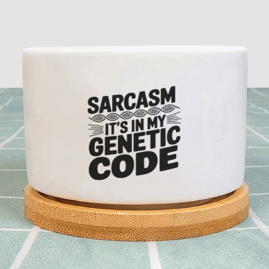Sarcastic Genealogy DNA Test Genetics Biologist Plant Pots