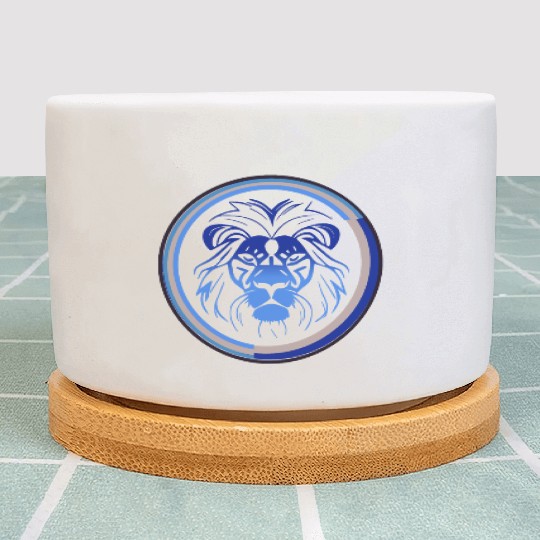 Inspirational Lion design Add your own text Plant Pots