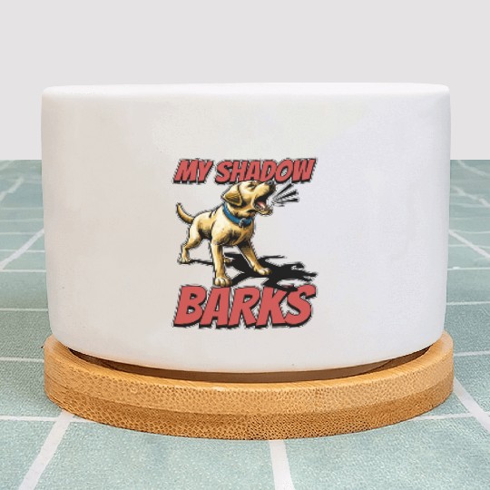 Labrador Retriever My Shadows Barks Dog Owner Plant Pots