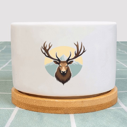 Reindeer in the Mountain Wilderness – Nature-lover Plant Pots