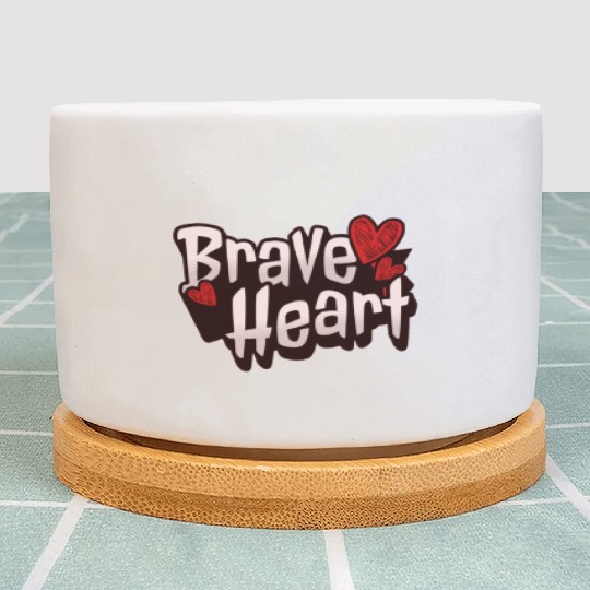 Brave Heart - Courageous Warrior Plant Pots