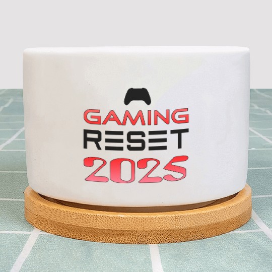 Gaming Reset 2025 (Red and Dark) Plant Pots