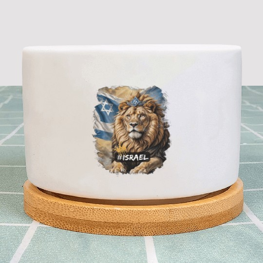 lion of judah - israel Plant Pots