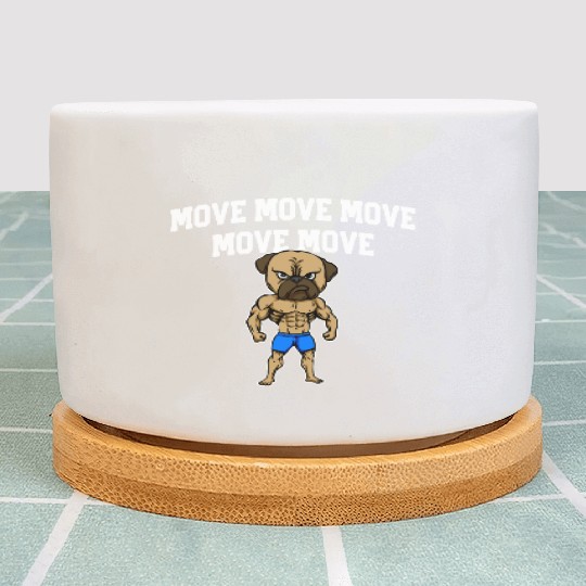 Move Workout Motivational Quote Gym Inspirational Plant Pots