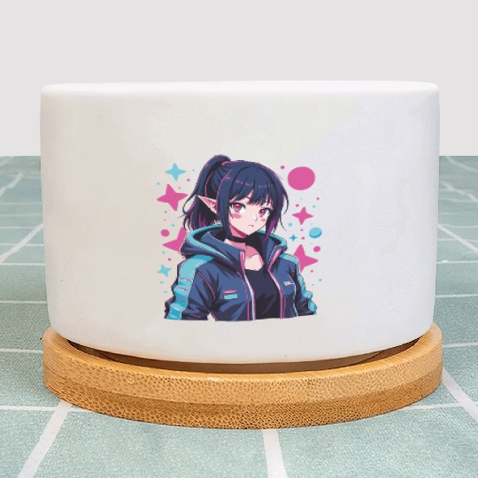 Manga Techwear Harajuku Anime Cyberpunk Plant Pots